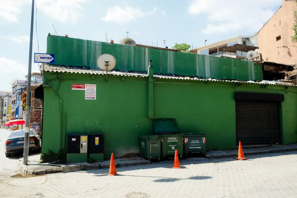 Roll off container placement outside a New Braunfels property
